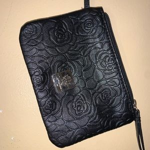Black Rose Wristlet
